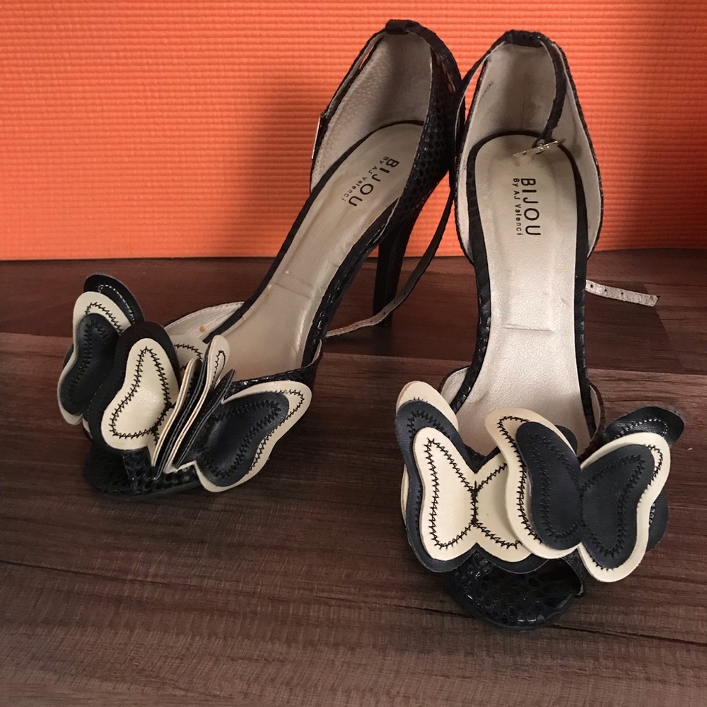 BIJOU BY AJ VALENCI BUTTERFLY HEELS